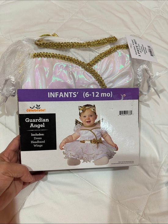 Other - NEW Guardian Angel Infant Costume Dress - White & Gold (6-12 mo)